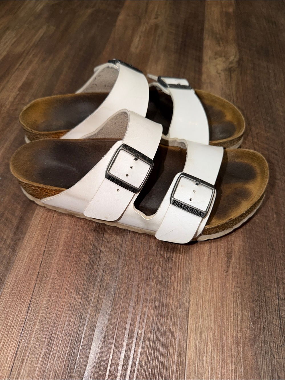 Birkenstock Arizona White Sandals Womens Size 39 (8)